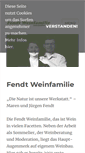 Mobile Screenshot of fendtwein.de